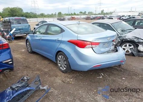 2012 Hyundai Elantra Gls (Ulsan Plant) из США, поврежденный, VIN KMHDH4AE5CU278302